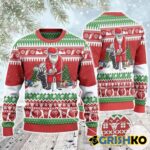 Santa Playing Golf For Unisex Ugly Christmas Sweater