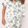 Seashell Martini And Matchbox Pajama Set