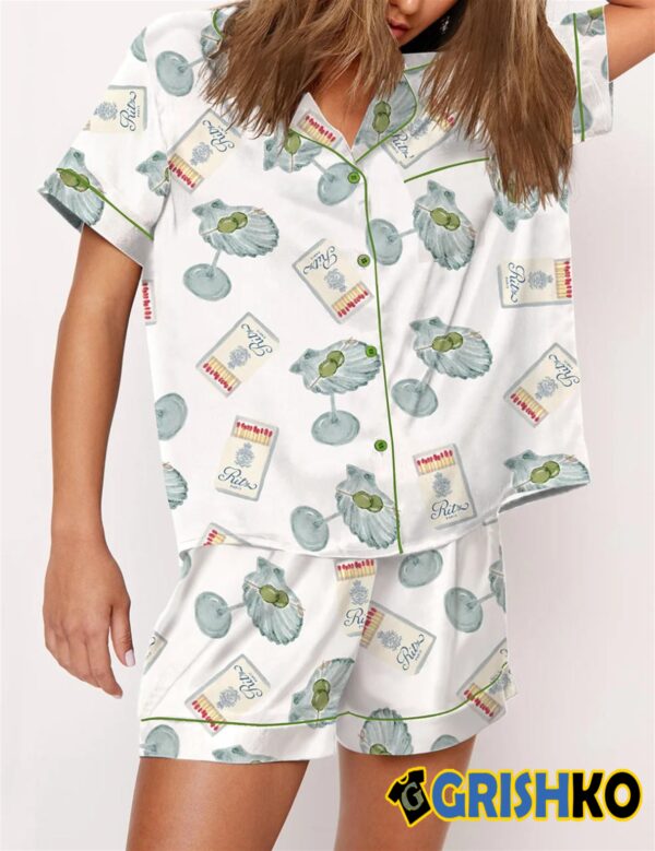 Seashell Martini And Matchbox Pajama Set