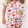 Spain Travel Watercolor Pajama Set 1