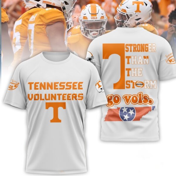 Tennessee Volunteers Stronger Than The Storm go Vols Shirt