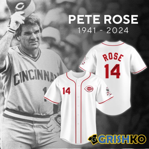 Thank You For The Memories Pete Rose 14 Baseball Jersey