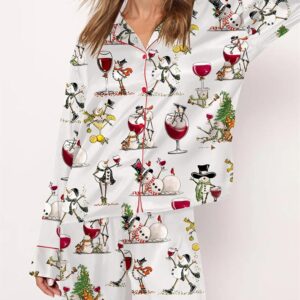 Winey Snowman Pajama Set 1