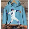 Womens Fernando Valenzuela Commemorative Print Hoodie