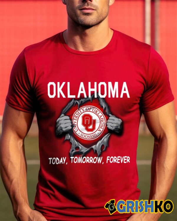 oklahoma Sooner today tomorrow forever shirt