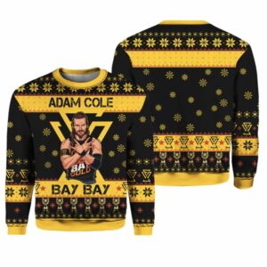 Adam Cole Bay Bay Adam Cole Ugly Christmas Sweater 1 1