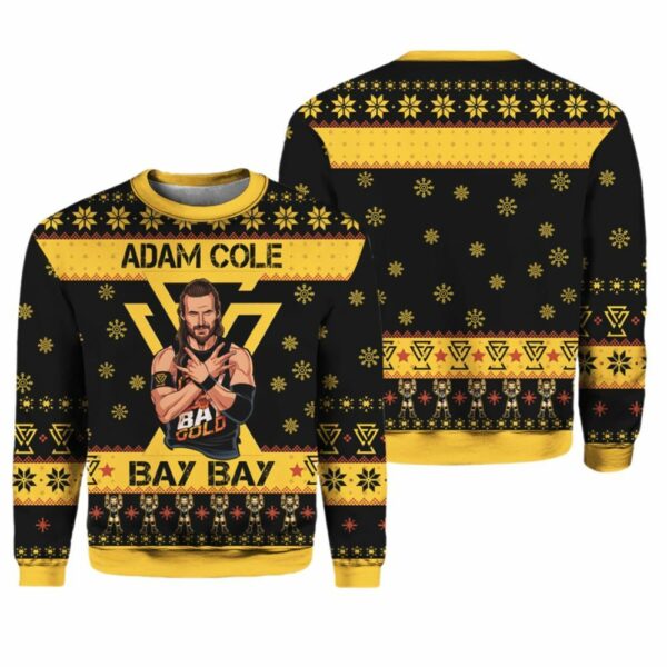 Adam Cole Bay Bay Adam Cole Ugly Christmas Sweater 1 2