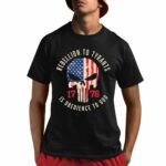 Alex Jones Rebellion To Tyrants Is Obedience To God Shirt