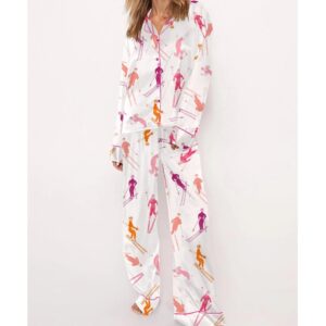 Apres Ski Satin Pajama Set For Women