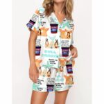 Aquamarine Mermaid Movie Satin Pajama Set For Women