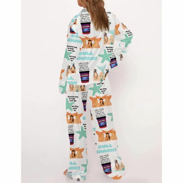 Aquamarine Mermaid Movie Satin Pajama Set For Women 4