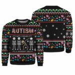 Autism It's Not A Disability It's A Different Ugly Christmas Sweater