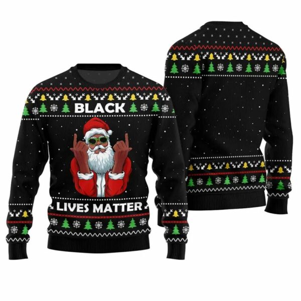 Black Lives Matter Ugly Christmas Sweater 1 2