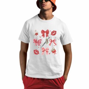 Botox Coquette Bows Christmas Nurse Shirt 0 1