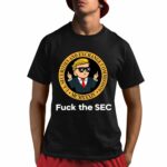 Brad Garlinghouse Wearing Trump Fuck The Sec Shirt