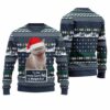 Cat I'm the Reason Santa Has a Naughty List Ugly Christmas Sweater 1 1