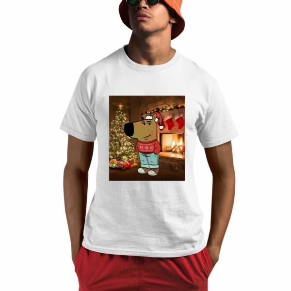 Chill Guy Dog Christmas Shirt 0 1