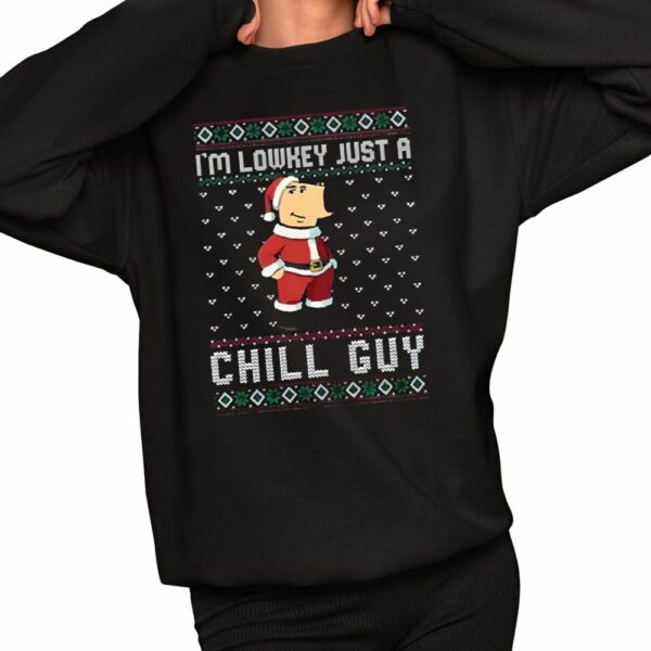 Chill Guy Meme Just Chilling On Christmas Shirt 2 1