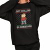 Chill Guy Meme Just Chilling On Christmas Sweatshirt 2 1