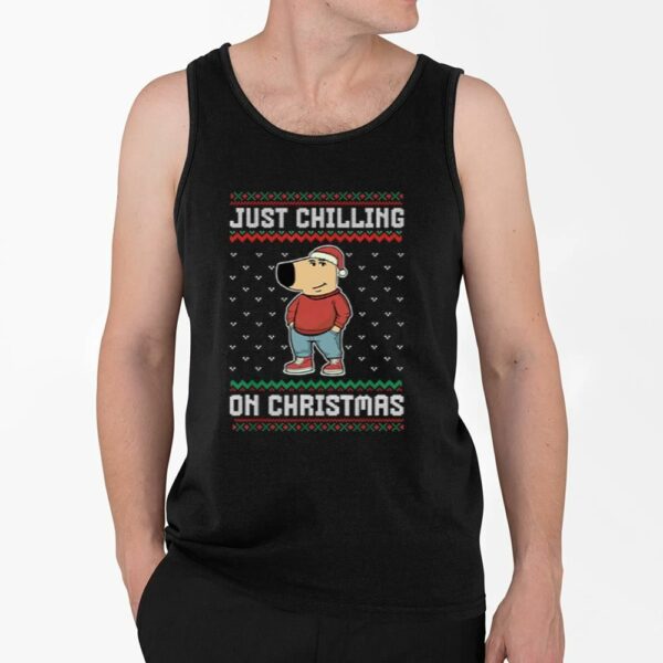 Chill Guy Meme Just Chilling On Christmas Sweatshirt 4 2