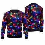 Christmas Bulbs Print Ugly Christmas Sweater