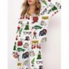 Christmas Classics Satin Pajama Set For Women 1