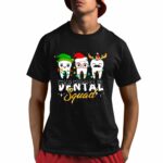 Christmas Dental Squad Cartoon Teeth Nurse Shirt