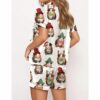 Christmas Guinea Pig Satin Pajama Set For Women 2