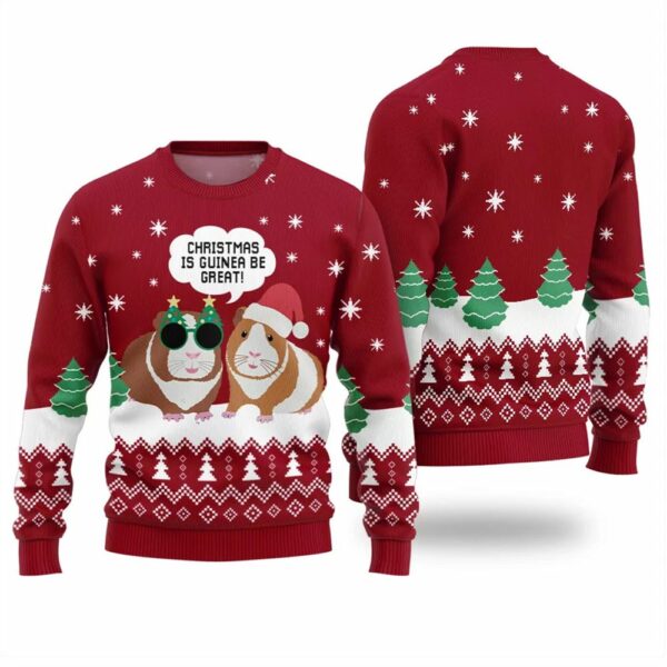 Christmas Is Guinea Be Great Ugly Holiday Sweater 1 2