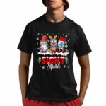 Christmas Sight Squad Gnome Reindeer Eyeball Nurse Shirt