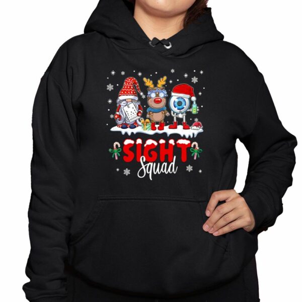 Christmas Sight Squad Gnome Reindeer Eyeball Nurse Shirt 3 1