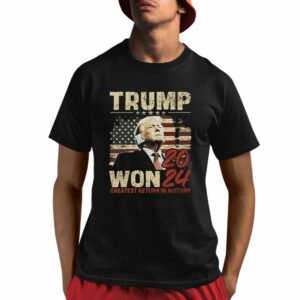 Congratulation Trump Won 2024 Greatest Return In History Shirt 1 1