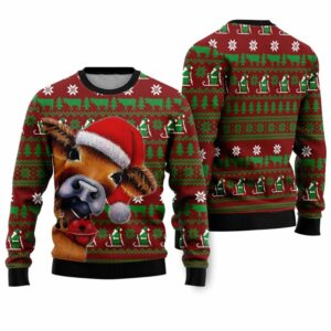 Cow Ugly Christmas Sweater 1 1