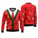 Cowboy Cardigan Ugly Christmas Sweater