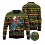 Cowboy Santa Claus Ugly Christmas Sweater
