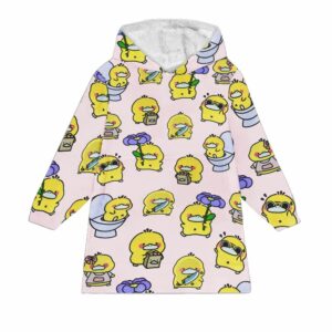 Cute Derpy Duck Blanket Hoodie