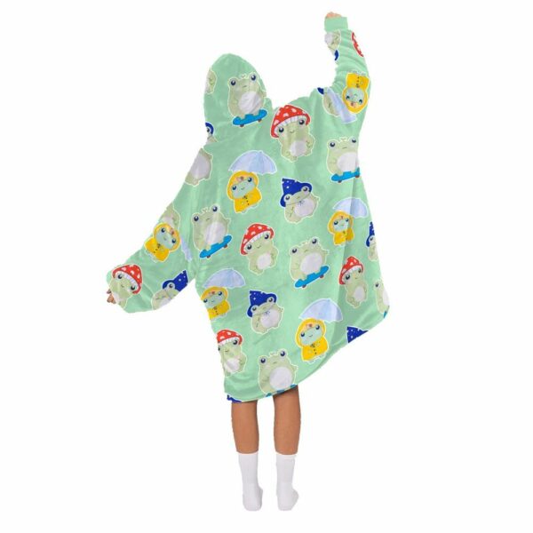 Cute Frog Blanket Hoodie 2