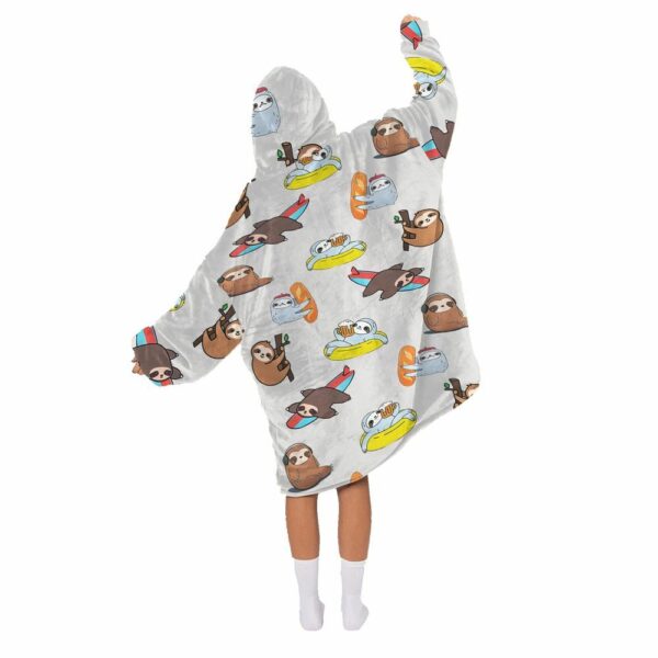 Cute Sloth Blanket Hoodie 2