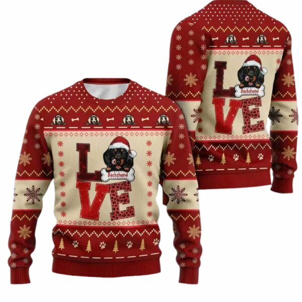 Dachshund Dog Ugly Christmas Sweater 1 1