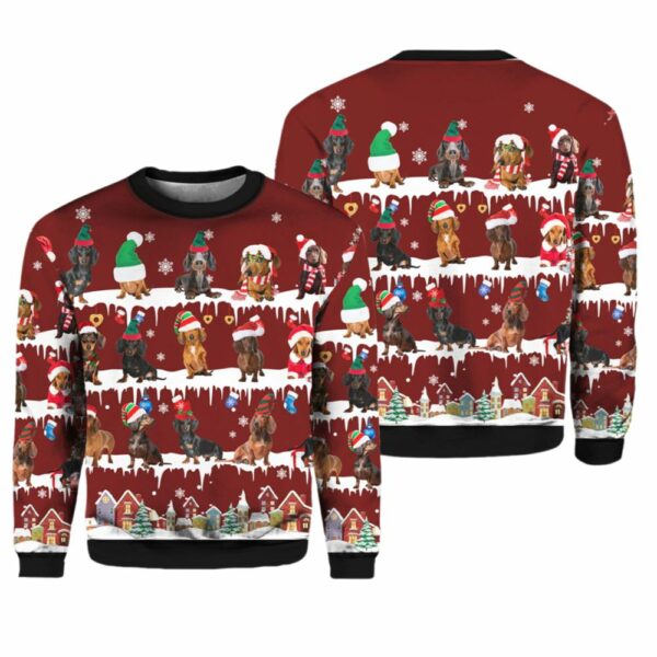 Dachshund Lover Ugly Christmas Sweater 1 1