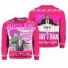 Daddys Home White House Pink Trump 2024 Ugly Christmas Sweater 1 1