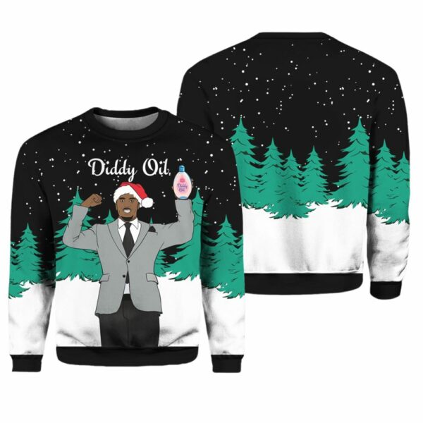 Diddy Oil Mens Ugly Christmas Sweater 1 1