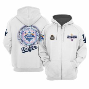 Dodgers 2024 World Series Champions Hoodie Zip 1 1