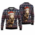 Donkey Funny Colorful Light Funny Ugly Christmas Sweater