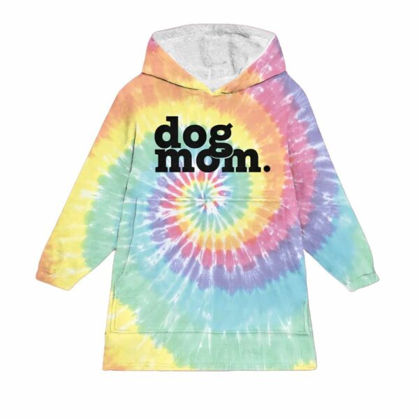 Eternity Tie Dye Dog Mom Wearable Blanket 1