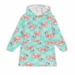 Flamingo Pool Party Blanket Hoodie