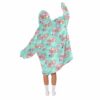 Flamingo Pool Party Blanket Hoodie 2