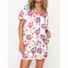 Funny Flamingo Pickleball Satin Pajama Set For Women 1