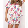 Funny Flamingo Pickleball Satin Pajama Set For Women 2