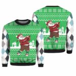 Golfer Santa Ugly Christmas Sweater